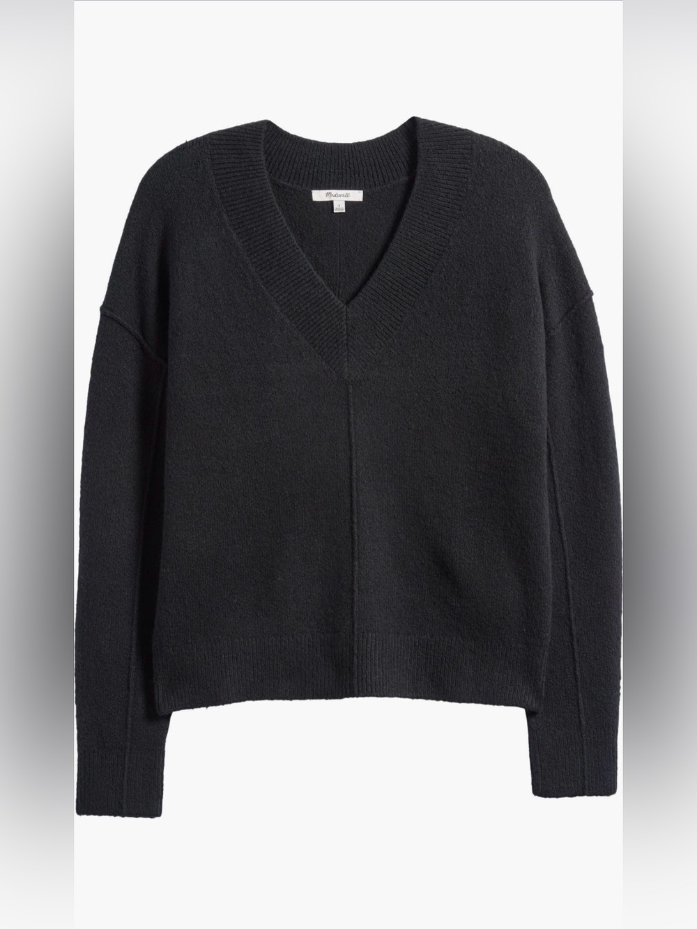 Madewell Calina Deep V-Neck Sweater